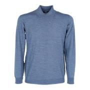 Fedeli Stilren Highneck Tröja Blue, Herr