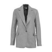 Liu Jo Lurex® blazer med glitter finish Gray, Dam