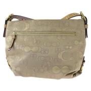 Coach Pre-owned Pre-owned Canvas crossbodyvskor Beige, Dam