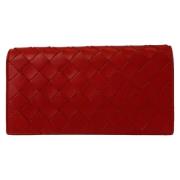 Bottega Veneta Vintage Pre-owned Laeder plnbcker Red, Dam