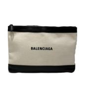 Balenciaga Vintage Pre-owned Canvas kuvertvskor White, Dam