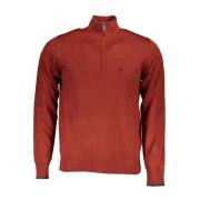 U.s. Polo Assn. Half-Zip Sweater i Nylon Brown, Herr