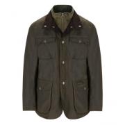 Barbour Grön Vaxad Bomull Ogston Jacka Green, Herr