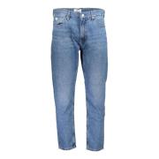 Calvin Klein Blå Bomull Dad Jeans Blue, Herr