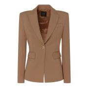 Pinko Brun Slim Fit Blazer Brown, Dam