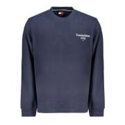 Tommy Hilfiger Blå Långärmad Sweatshirt med Logotyptryck Blue, Herr