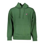 Tommy Hilfiger Grön Hoodie med Logotyp Green, Herr