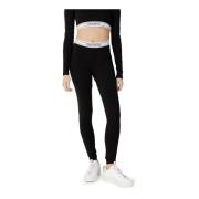 Tommy Hilfiger Svarta Leggings Vår/Sommar Enfärgad Bomull Lycra Black,...