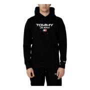 Tommy Hilfiger Svart Hoodie i Bomull Black, Herr