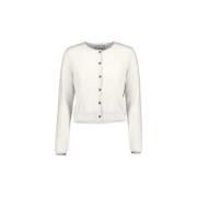 Allude Mysig Stickad Kofta White, Dam