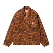 Carhartt Wip Camouflage Canvas Detroit Jacka Orange Orange, Herr