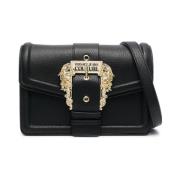 Versace Jeans Couture Svart Barock-Spänne Axelväska Black, Dam