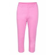 Kaffe Cyclamen Capri Byxor med Fickor Pink, Dam