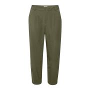 Kaffe Cropped Suiting Byxor Grape Leaf Green, Dam