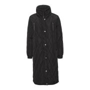 Kaffe Quilt Jacket Svart Djup Stilfull Black, Dam