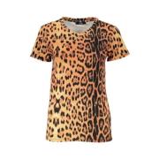 Cavalli Class Mönstrad kortärmad T-shirt Orange, Dam