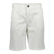 North Sails Vita Bermuda Shorts Slim Fit Logo White, Herr