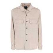 Ermenegildo Zegna Stilren Overshirt för Män Beige, Herr