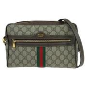 Gucci Vintage Pre-owned Canvas gucci-vskor Beige, Dam