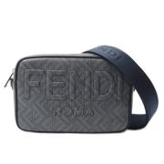 Fendi Vintage Pre-owned Canvas fendi-vskor Blue, Dam