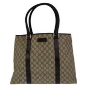 Gucci Vintage Pre-owned Canvas gucci-vskor Beige, Dam