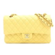 Chanel Vintage Pre-owned Laeder crossbodyvskor Yellow, Dam