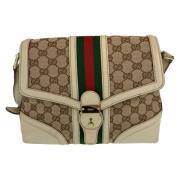 Gucci Vintage Pre-owned Canvas gucci-vskor Beige, Dam