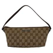 Gucci Vintage Pre-owned Canvas gucci-vskor Brown, Dam