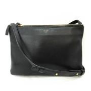 Celine Vintage Pre-owned Laeder crossbodyvskor Black, Dam