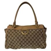 Gucci Vintage Pre-owned Canvas gucci-vskor Brown, Dam