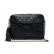 Chanel Vintage Pre-owned Laeder crossbodyvskor Black, Dam