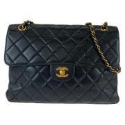 Chanel Vintage Pre-owned Laeder crossbodyvskor Black, Dam