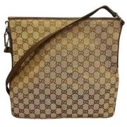 Gucci Vintage Pre-owned Canvas gucci-vskor Brown, Dam