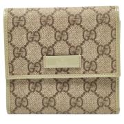 Gucci Vintage Pre-owned Belagd canvas plnbcker Beige, Dam