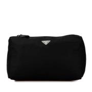 Prada Vintage Pre-owned Nylon plnbcker Black, Dam