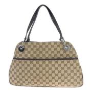 Gucci Vintage Pre-owned Canvas gucci-vskor Brown, Dam