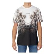 Antony Morato Vit Tryckt T-shirt Kort Ärm White, Herr