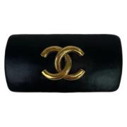 Chanel Vintage Pre-owned Laeder hrspnnen Black, Dam