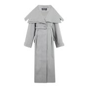 Jacquemus Stilren Trench Coat Caruso Gray, Dam