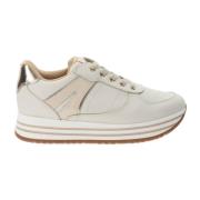 Nerogiardini Läder Flickor Sneakers Beige, Dam