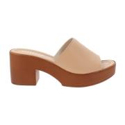 Cinzia Soft Läder Damsandaler Beige, Dam