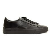 Santoni Double Buckle Sneaker Black, Herr