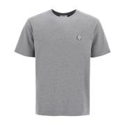 Maison Kitsuné T-shirt med broderad Bold Fox Head Gray, Herr