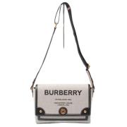 Burberry Vintage Pre-owned Canvas axelremsvskor Gray, Dam