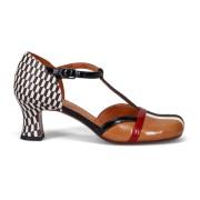 Chie Mihara Geometriskt Läderklack Sandal Multicolor, Dam