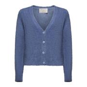 Kaos Denim Multi-Waistband Sweater Blue, Dam