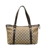 Gucci Vintage Pre-owned Canvas gucci-vskor Brown, Dam