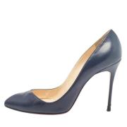 Christian Louboutin Pre-owned Pre-owned Laeder klackskor Blue, Dam