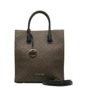 Michael Kors Pre-owned Pre-owned Canvas axelremsvskor Brown, Dam