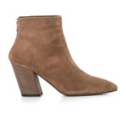 Officine Creative Ljusbruna Mocka Dragkedjeboots Beige, Dam